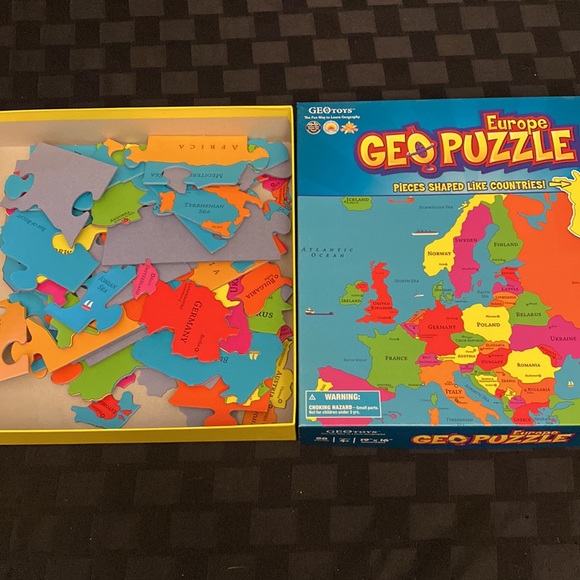 Homeschool Early Learning GEOToys Europe Geo Puzzle - Picture 2 of 3
